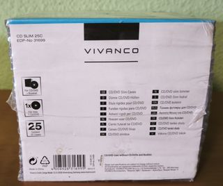 Lote Cajas CD/DVD Slim y CDs Verbatim