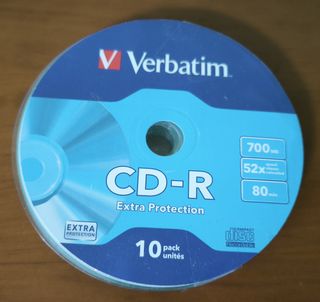 Lote Cajas CD/DVD Slim y CDs Verbatim