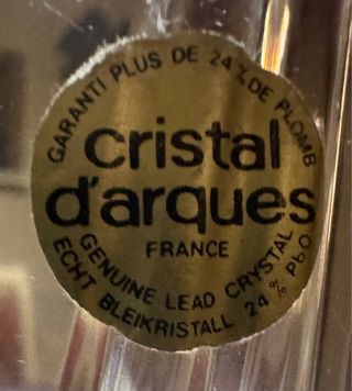 Vaso vintage cristallo d'Arques