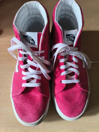 Zapatillas Vans Altas Rosa