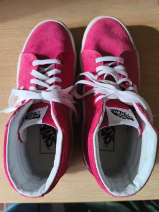 Zapatillas Vans Altas Rosa