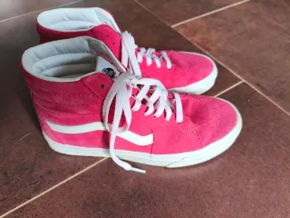 Zapatillas Vans Altas Rosa