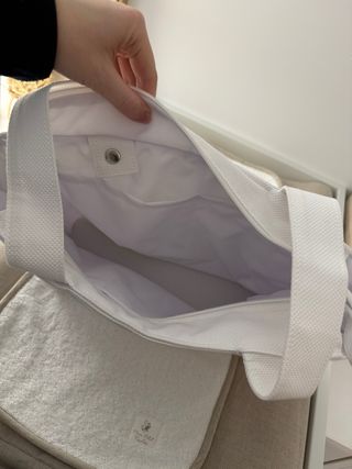 Bolsa Carrito Bebé Mon Petit Nicolas Piqué Blanco