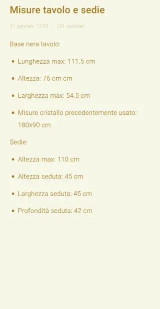 Vendo 4 Sedie e Tavolo di Design