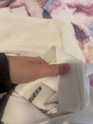Sudadera Guess Blanca Mujer