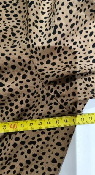 Vestido estampado leopardo manga larga