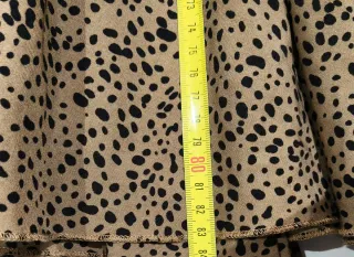 Vestido estampado leopardo manga larga