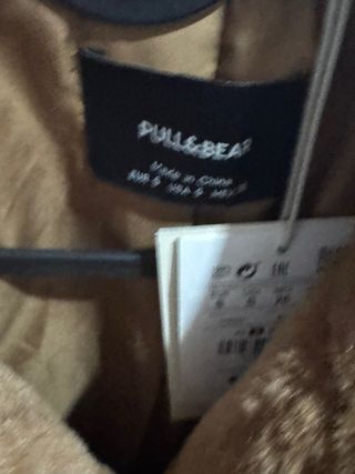 Chaqueta pelo mujer Pull&Bear marrón
