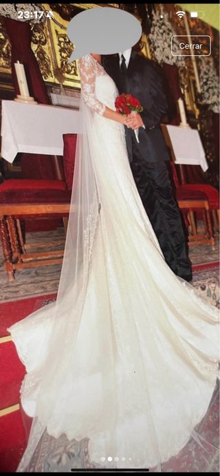 Vestido de Novia Talla 38 Encaje
