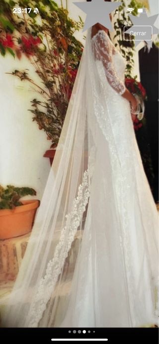 Vestido de Novia Talla 38 Encaje