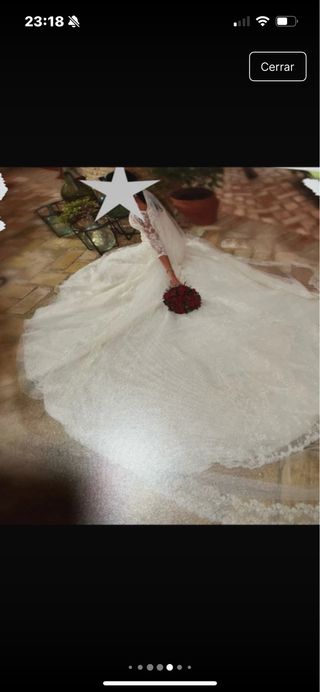 Vestido de Novia Talla 38 Encaje