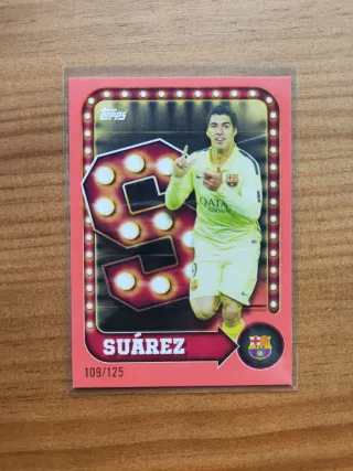 Tarjeta Luis Suárez numerado /125 Topps