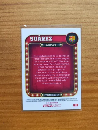 Tarjeta Luis Suárez numerado /125 Topps