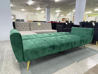 Sofá Cama Verde Terciopelo - LIQUIDAMOS