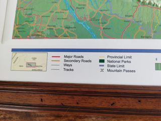 Mapa en relieve del himalaya