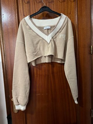 Sudadera Bershka Beige Talla S