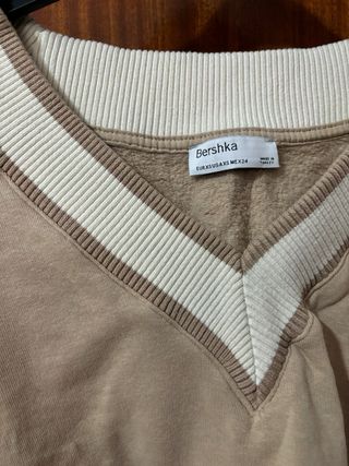 Sudadera Bershka Beige Talla S