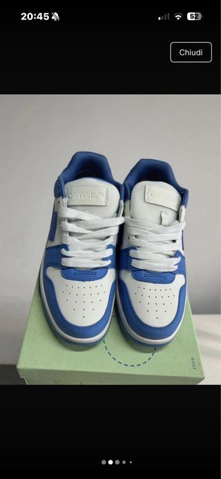 Off-White Scarpe Azzurre e Bianche