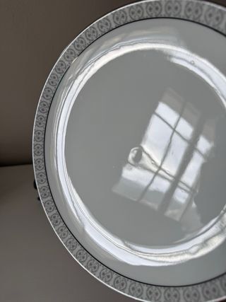 Set 4 Platos de Postre, porcelana fina Bidasoa