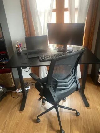 Escritorio Elevable eléctrico Negro