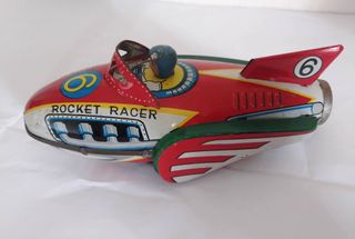 Giocattolo in latta Rocket Racer anni '70