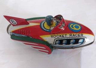 Giocattolo in latta Rocket Racer anni '70