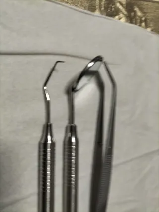 Kit Exploración Dental Espejo Sonda Pinza