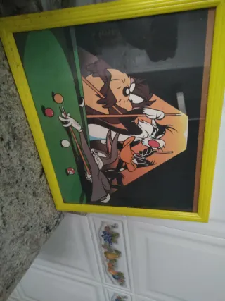 Cuadro Warner Bros Personajes Dibujo