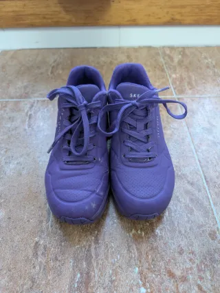 Zapatillas Skechers Moradas Talla 35.5