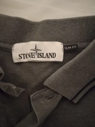 Polo Stone Island Gris