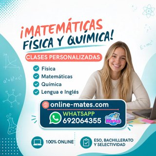 FÍSICA QUÍMICA Y MATEMÁTICAS APOYO ESCOLAR