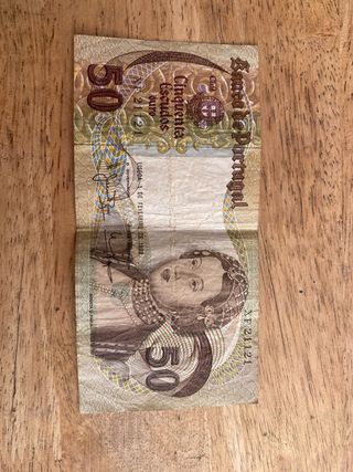 Billete 50 Escudos Portugal 1980