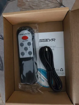 Conmutador HDMI SGEYR 5x1 4K Full HD