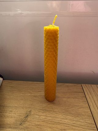 Vela artesanal cera de abeja natural