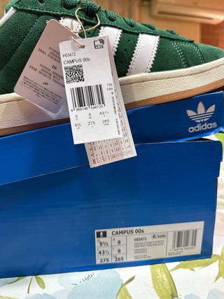 Adidas Campus Verdes Talla 43 1/3