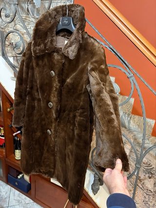 Cappotto donna vintage chic lana agnello autentico