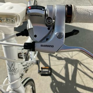 Bicicleta de mujer blanca Shimano