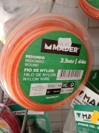 Hilo de Nylon Mader 3.3mm 44m Naranja