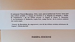 PICAROL REVISTA HUMORISTICA PARSIFALS (FACSIMIL)
