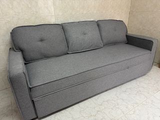 Sofá Cama 3 Plazas Gris Nuevo