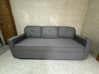 Sofá Cama 3 Plazas Gris Nuevo