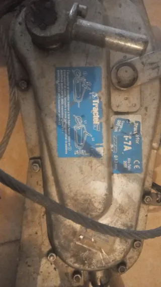 Polipasto de palanca y cable de acero