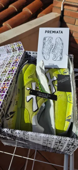 Premiata Verde Limón Talla 42