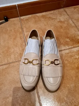 Geox Loafers Piel Mujer Beige