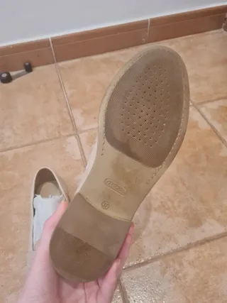 Geox Loafers Piel Mujer Beige