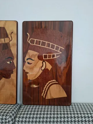 Set Quadri Vintage Legno decorazione parete