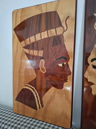 Set Quadri Vintage Legno decorazione parete