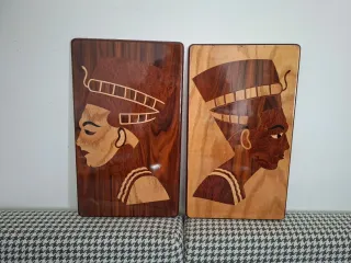 Set Quadri Vintage Legno decorazione parete