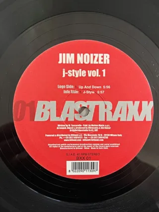 Jim Noizer "J-Style Vol.1" vinile techno hardstyle