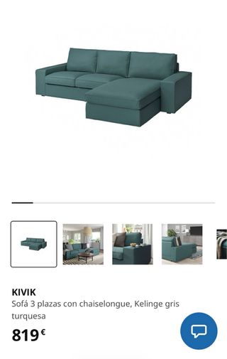 Divano modulare Ikea KIVIK in tessuto